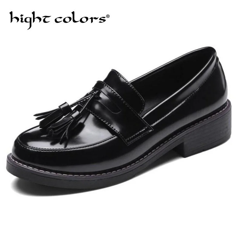 2019 Slip on Women Oxfords Moccasins Oxford Shoes for Women Round Toe Flats Loafers Black Leather Brogues Shoes Woman MM30
2019 Slip on Women Oxfords Moccasins Oxford Shoes for Women Round Toe Flats Loafers Black Leather Brogues Shoes Woman MM30