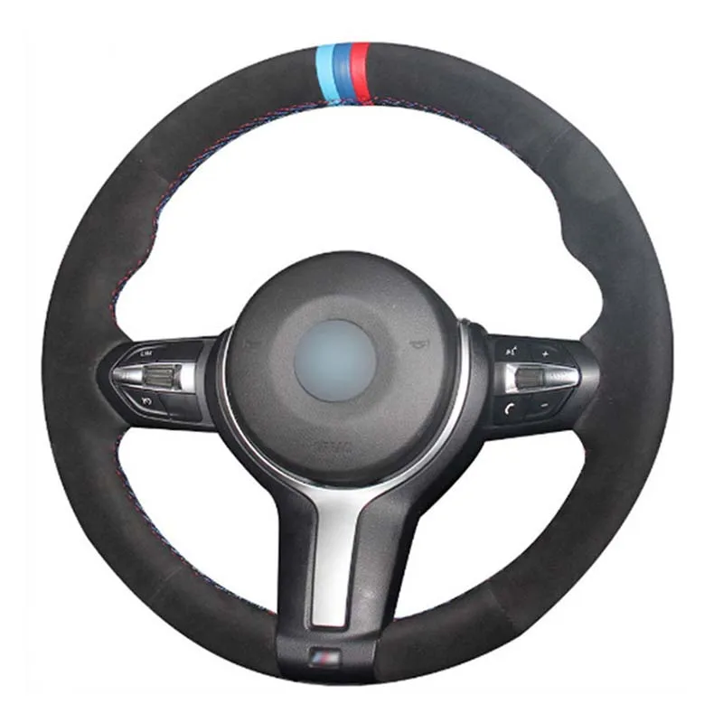 DIY Sewing-on Black Suede Steering Wheel Cover Exact Fit For BMW M2/M3/M4/M5/M6/X5/X6
DIY Sewing-on Black Suede Steering Wheel Cover Exact Fit For BMW M2/M3/M4/M5/M6/X5/X6