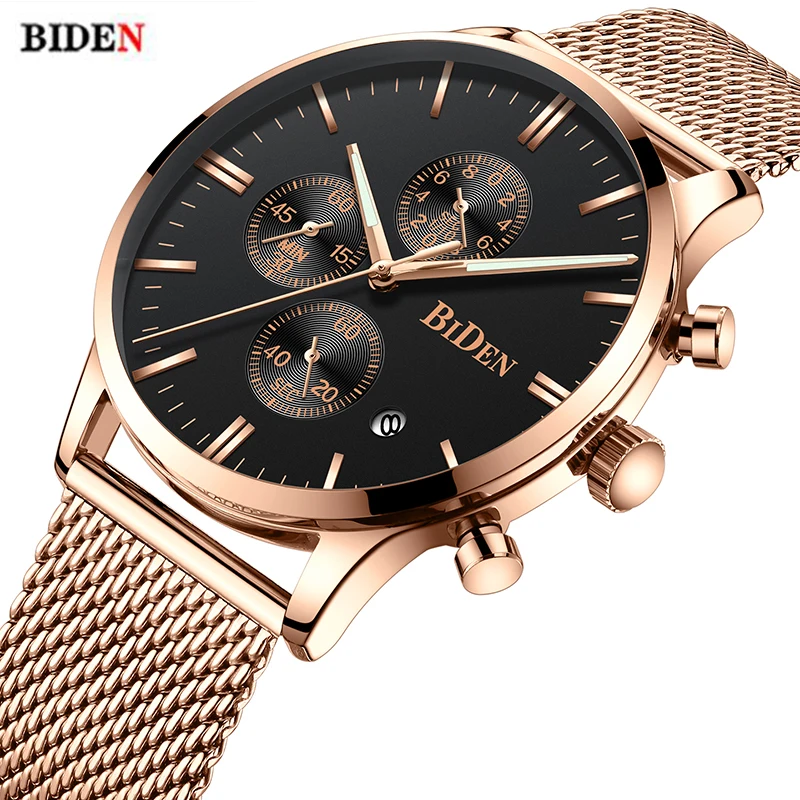 BIDEN Brand Luxury Quartz Watch Men Casual Japan Quartz-watch Stainless Steel Mesh Strap Ultra Thin Clock Male New 2020
BIDEN Brand Luxury Quartz Watch Men Casual Japan Quartz-watch Stainless Steel Mesh Strap Ultra Thin Clock Male New 2020