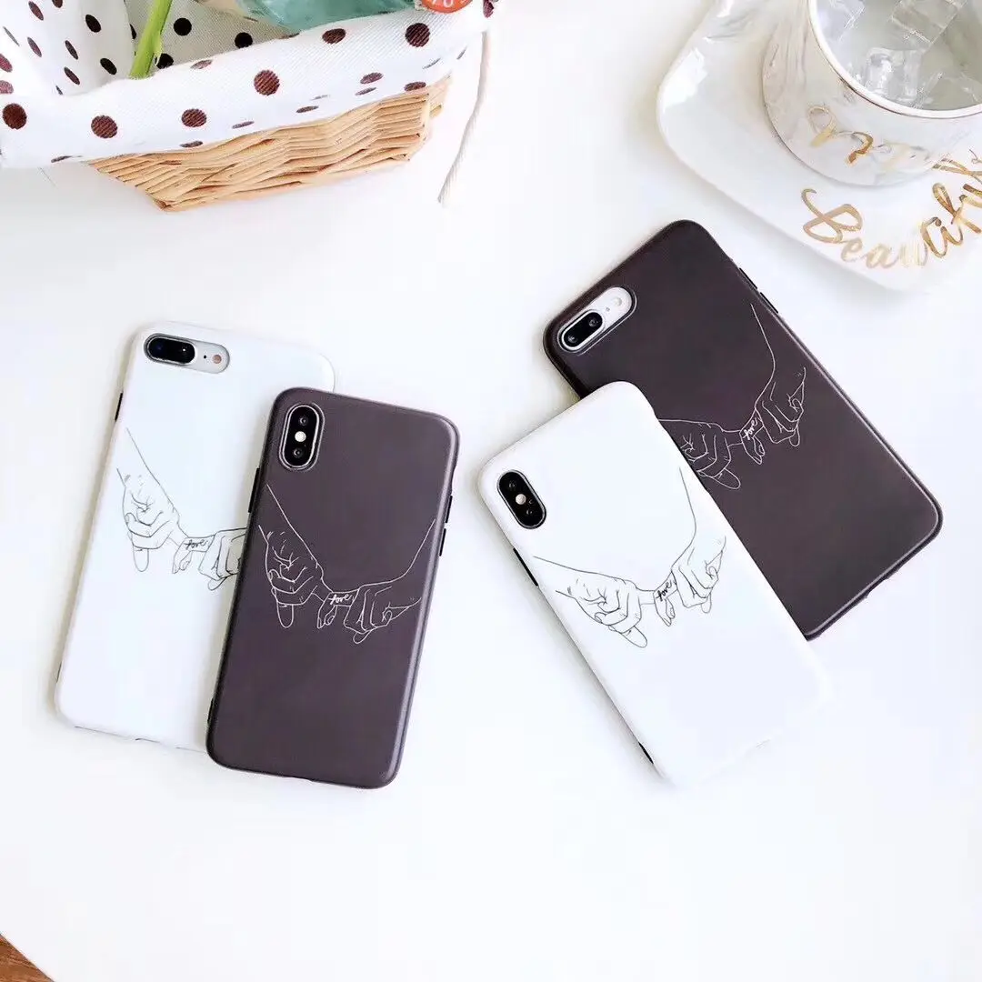 Couple Holding Hands Line Black White Comic Phone Cases for iPhone 6 6s 6sPlus 7 7Plus 8 8Plus X Fashion Simple Pairing Cover
Couple Holding Hands Line Black White Comic Phone Cases for iPhone 6 6s 6sPlus 7 7Plus 8 8Plus X Fashion Simple Pairing Cover