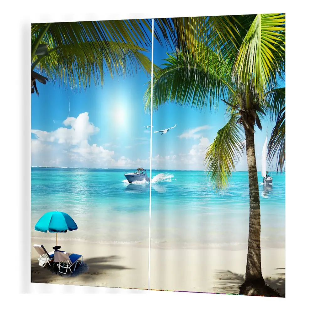 Sand Beach Prints Curtain Room 3d Curtain Window Drapes BJQ-1280(13) 150*166cm Trendy Living Room Bedroom Blackout
Sand Beach Prints Curtain Room 3d Curtain Window Drapes BJQ-1280(13) 150*166cm Trendy Living Room Bedroom Blackout