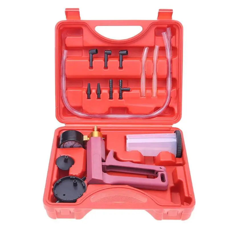 2 in 1 Tool Kits High Quality Car Auto Hand Held Vacuum Pistol Pump Brake Bleeder Adaptor Fluid Reservoir Tester Tool Kit
2 in 1 Tool Kits High Quality Car Auto Hand Held Vacuum Pistol Pump Brake Bleeder Adaptor Fluid Reservoir Tester Tool Kit