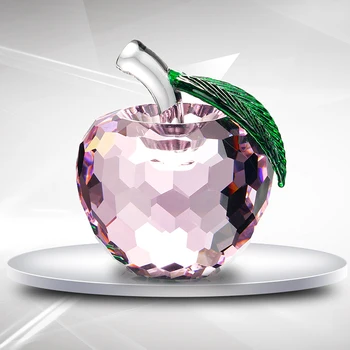 H&D 60mm Crystal Apple Paperweight Fruit Figurines Collectible Gift Art Glass Faceted Cut Artificial Craft Decoration (Pink)
H&D 60mm Crystal Apple Paperweight Fruit Figurines Collectible Gift Art Glass Faceted Cut Artificial Craft Decoration (Pink)