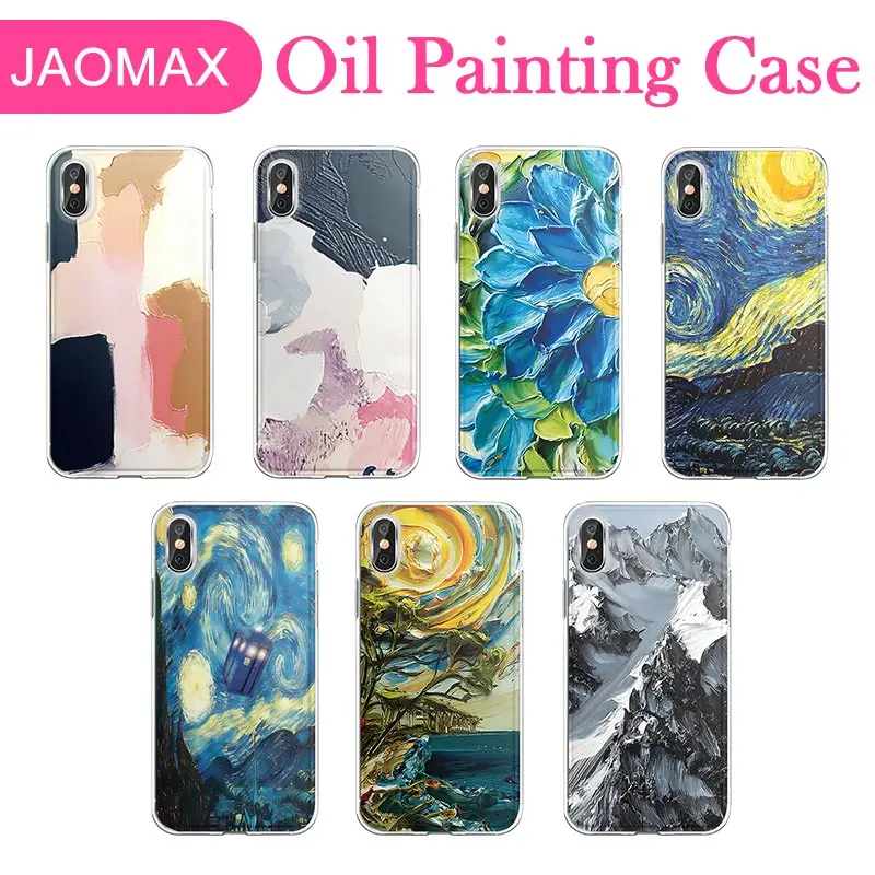Jaomax Soft Silicone Van Gogh Floral Starry Night Design Oil Painting Phone Case For iPhone Xs Max 6 6SPlus 7 8Plus 5s Se X Xr
Jaomax Soft Silicone Van Gogh Floral Starry Night Design Oil Painting Phone Case For iPhone Xs Max 6 6SPlus 7 8Plus 5s Se X Xr