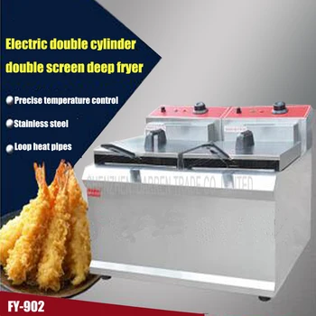 1PC FY-902 Commercial Double Tank Open Fryer Chicken Frying Equipment Commercial Deep Fryer 
1PC FY-902 Commercial Double Tank Open Fryer Chicken Frying Equipment Commercial Deep Fryer
