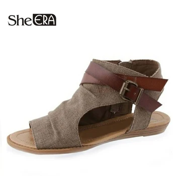 She Era Women Sandals 2018 Summer Gladiator Sandals Women Fashion PU Leather Ankle Strap Sandalia Feminina size 36-42
She Era Women Sandals 2018 Summer Gladiator Sandals Women Fashion PU Leather Ankle Strap Sandalia Feminina size 36-42
