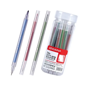 KNOW Simple and good product 12/24Colors Premium Dual Tip Watercolor Pen Fibre Tip Art Markers Pen For Sketch Drawing Doodling
KNOW Simple and good product 12/24Colors Premium Dual Tip Watercolor Pen Fibre Tip Art Markers Pen For Sketch Drawing Doodling