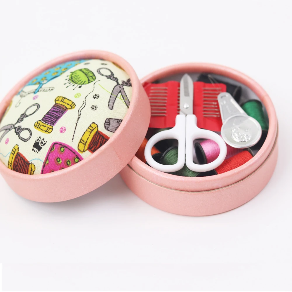 New Portable Women Mini Travel Sewing Kit in Paper Case With Fabric Pin Cushion 22Pcs Needles Thread Scissors Sewing Accessories
New Portable Women Mini Travel Sewing Kit in Paper Case With Fabric Pin Cushion 22Pcs Needles Thread Scissors Sewing Accessories