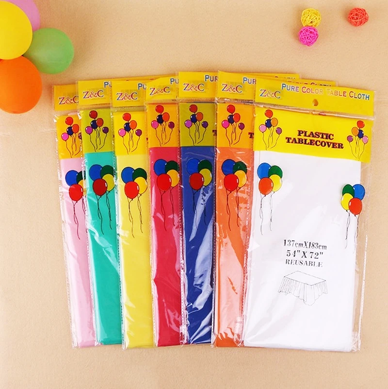 108*188cm Solid Color Blue Hot Pink Gold Silver Wedding Decorate Plastic Table cover Birthday Party Tablecloth Baby Shower Maps
108*188cm Solid Color Blue Hot Pink Gold Silver Wedding Decorate Plastic Table cover Birthday Party Tablecloth Baby Shower Maps