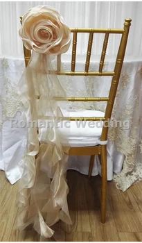 Free shipment 10PCS/lots silk flower champagne wedding chiffon chair cover for Wedding decoration event product party decoration
Free shipment 10PCS/lots silk flower champagne wedding chiffon chair cover for Wedding decoration event product party decoration
