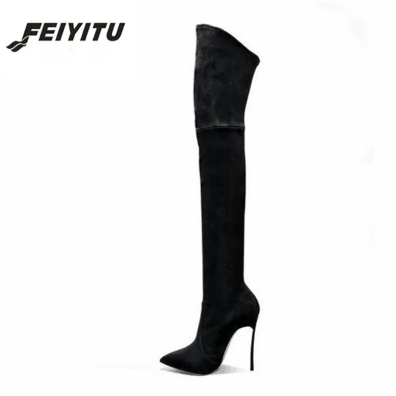 feiyitu 2018 Autumn Winter Women Boots Stretch Slim Thigh High Boots Fashion Over the Knee Boots High Heels Shoes Woman Sapatos
feiyitu 2018 Autumn Winter Women Boots Stretch Slim Thigh High Boots Fashion Over the Knee Boots High Heels Shoes Woman Sapatos