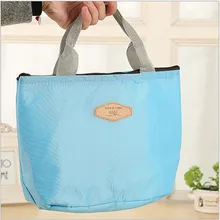 Hot Insulated Tinfoil Aluminum Cooler Thermal Picnic Lunch Bag Waterproof Travel Tote Box Fashion 4 Candy Colors