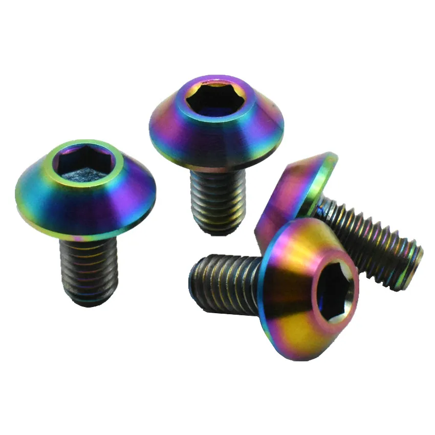 Titanium Bolt M6 M6x12-20mm Ti Bolt DIY Ti Color Gold Color Multicolor Mushroom Head Hexagon Socket Ti Screws Ti Fastener
Titanium Bolt M6 M6x12-20mm Ti Bolt DIY Ti Color Gold Color Multicolor Mushroom Head Hexagon Socket Ti Screws Ti Fastener
