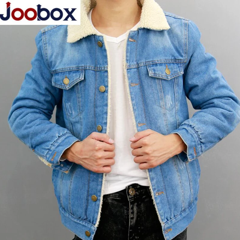 Jacket Jeans Men 2018JOOBOX Winter Thicken Warm Lamb Wool Fleece Lining Denim Jacket Men Coats Hip Hop Jaqueta Masculino Coat
Jacket Jeans Men 2018JOOBOX Winter Thicken Warm Lamb Wool Fleece Lining Denim Jacket Men Coats Hip Hop Jaqueta Masculino Coat