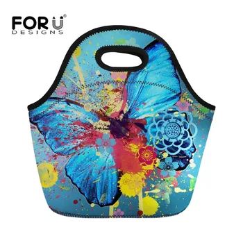 FORUDESIGNS 2018 New Butterfly Printed Women Cooler Lunch Bags Portable Food Lunch Box Thermal Insulated Picnic Woman Handbags
FORUDESIGNS 2018 New Butterfly Printed Women Cooler Lunch Bags Portable Food Lunch Box Thermal Insulated Picnic Woman Handbags