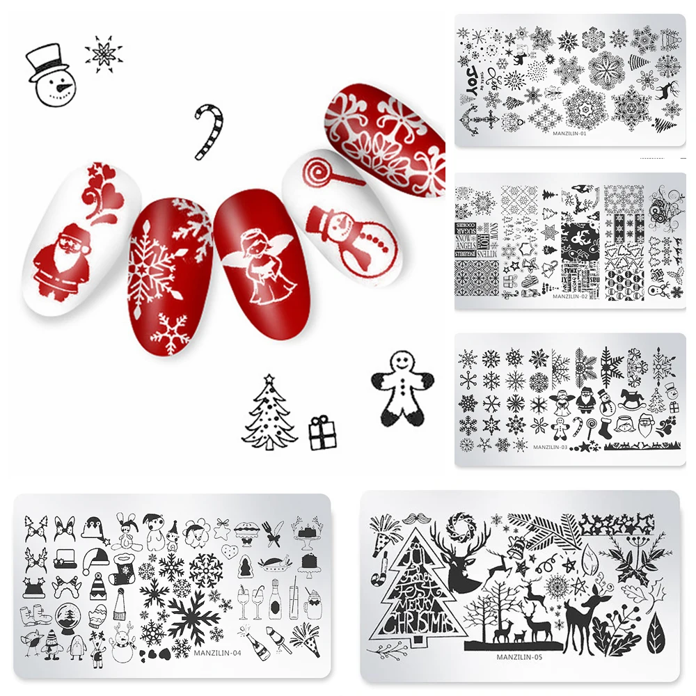 1PC Snow Flake Flower Elk Nail Sticker Art Stamp Stainless Steel Christmas Designs Templates Winter Image Nail Accessories
1PC Snow Flake Flower Elk Nail Sticker Art Stamp Stainless Steel Christmas Designs Templates Winter Image Nail Accessories