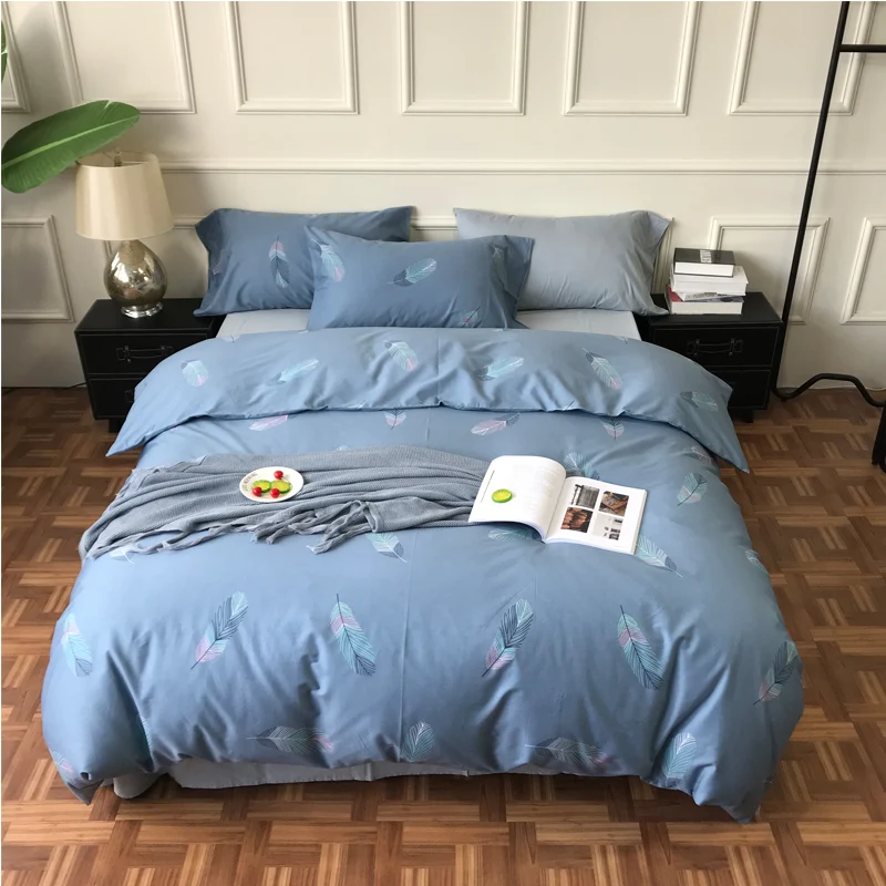iDouillet Ins Brief Style Feathers Pattern Duvet Cover Pillowcases Solid Color Bed Sheet 100% Cotton Bedding Set Queen King Size
iDouillet Ins Brief Style Feathers Pattern Duvet Cover Pillowcases Solid Color Bed Sheet 100% Cotton Bedding Set Queen King Size