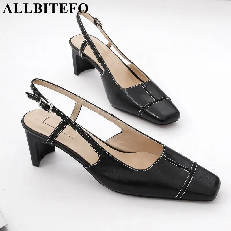 ALLBITEFO brand genuine leather square toe high heel shoes sexy fashion high heels women sandals summer sandals girls shoes
ALLBITEFO brand genuine leather square toe high heel shoes sexy fashion high heels women sandals summer sandals girls shoes