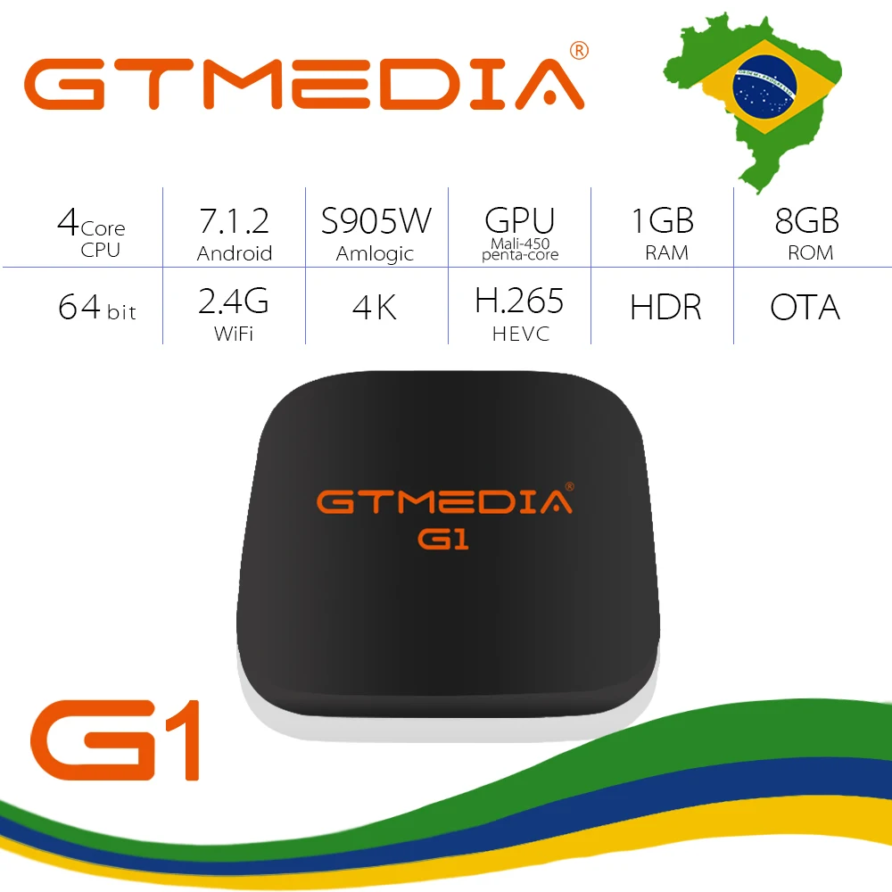 Global Original GTmedia G1 G2 G3 4K Android 7.1 TV box Ultra HD built-in WIFI Google Netflix IPTV decoder Media Player PK H96X96
Global Original GTmedia G1 G2 G3 4K Android 7.1 TV box Ultra HD built-in WIFI Google Netflix IPTV decoder Media Player PK H96X96