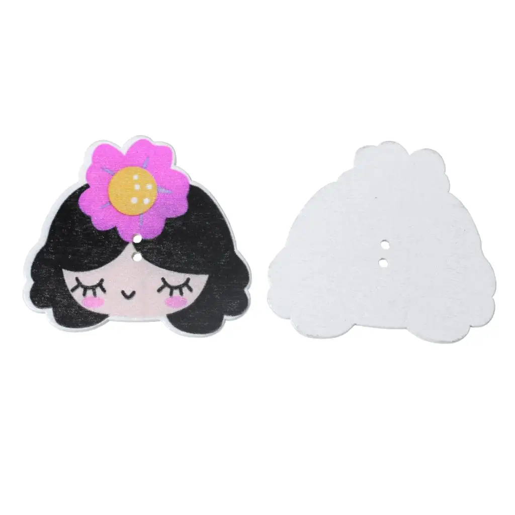 Wood Sewing Button Scrapbooking Girl Multicolor 2 Holes Flower Pattern 47mm(1 7/8")x 41mm(1 5/8"),4 PCs new
Wood Sewing Button Scrapbooking Girl Multicolor 2 Holes Flower Pattern 47mm(1 7/8")x 41mm(1 5/8"),4 PCs new