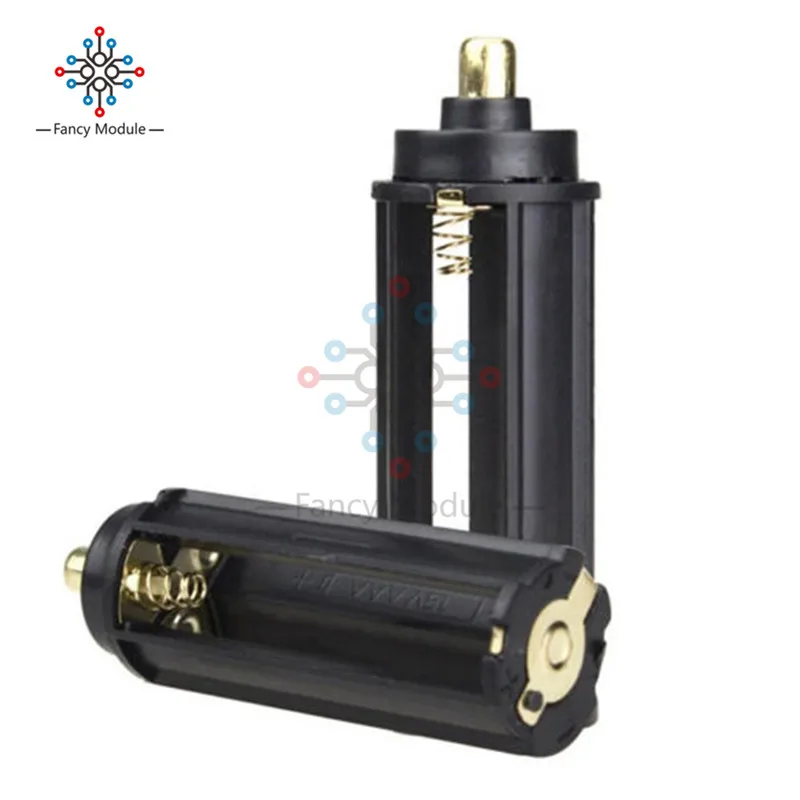 2Pcs/lot 3 AAA Battery Black Plastical Metal Holder Box Case Cylindrical Type For 18650 Flashlight Torch 65mm*21mm In Stock
2Pcs/lot 3 AAA Battery Black Plastical Metal Holder Box Case Cylindrical Type For 18650 Flashlight Torch 65mm*21mm In Stock