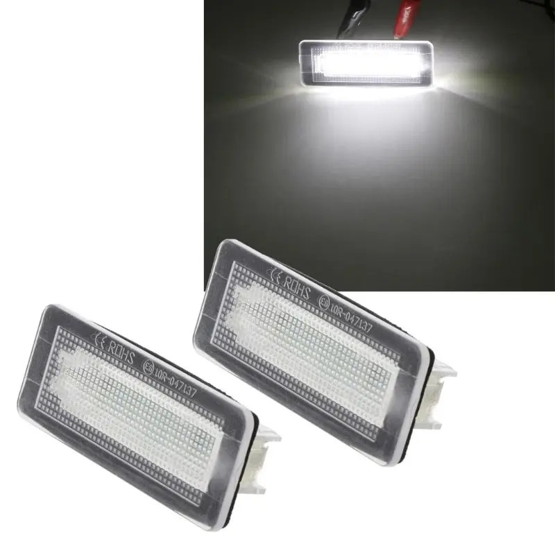 Фото 2Pcs 18 SMD LED License Plate Number Light Lamp Error Free For Benz Smart Fortwo Coupe Convertible 450 451 W450 W453 C45 | Автомобили и