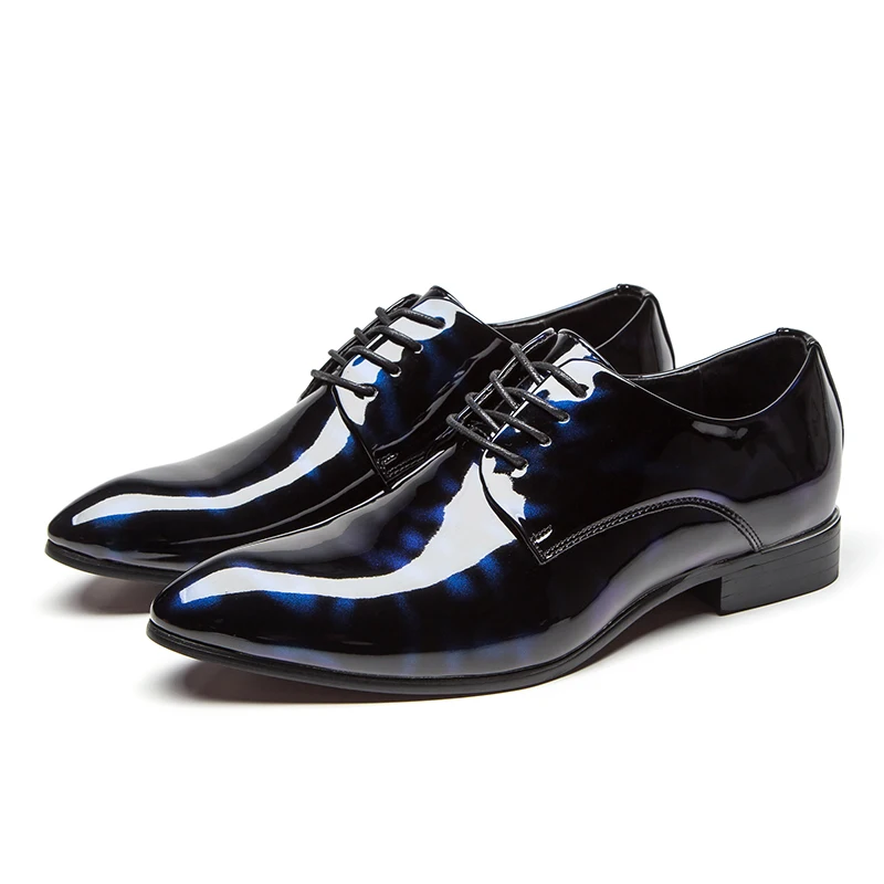 2019 Runway Pointed Toe Men Patent Leather Flats Luxury Lace-up Wedding Shoes Men Business Dress Shoes Gentlemen Loafers
2019 Runway Pointed Toe Men Patent Leather Flats Luxury Lace-up Wedding Shoes Men Business Dress Shoes Gentlemen Loafers