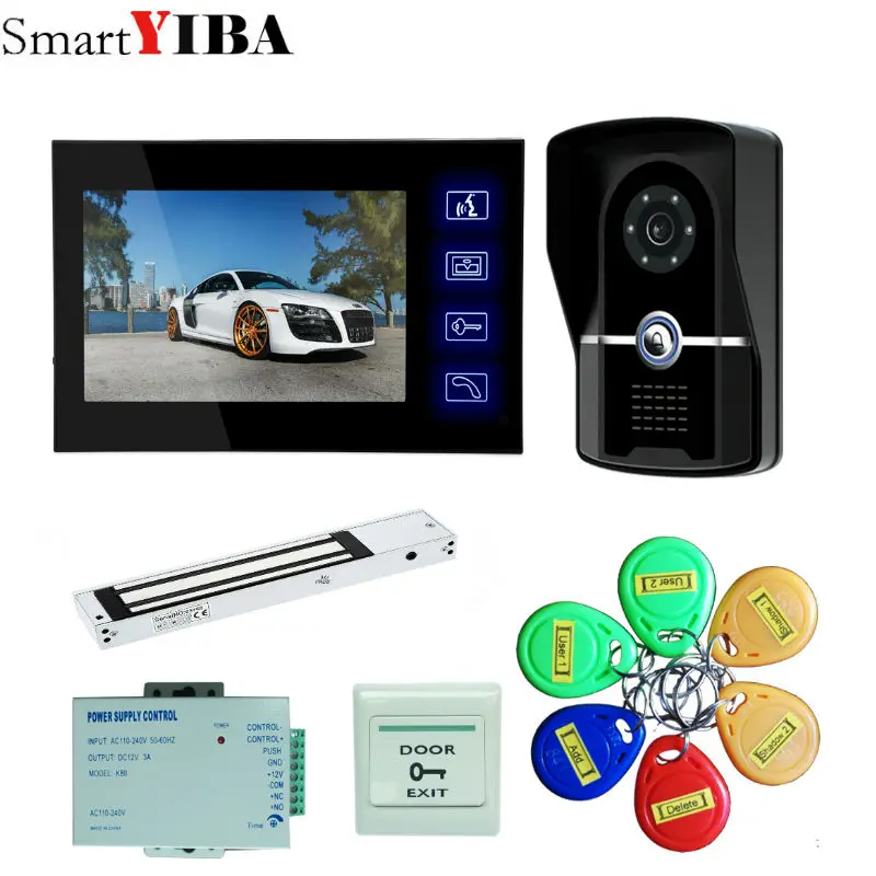 7 Inch Wireless/Wifi Smart IP Video Doorbell Intercom System ,1xTouch Screen Monitor with 1x720P Wired Door Phone Camera
7 Inch Wireless/Wifi Smart IP Video Doorbell Intercom System ,1xTouch Screen Monitor with 1x720P Wired Door Phone Camera