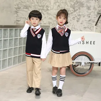 8836 Size 90-180cm Three-piece School Uniform Suit for Primary and Middle School Students Class Boy and Girl Clothes Set
8836 Size 90-180cm Three-piece School Uniform Suit for Primary and Middle School Students Class Boy and Girl Clothes Set