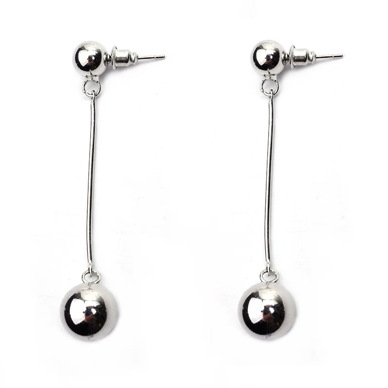 LNRRABC 2018 Punk Metal Smooth Beads Ball Long Stud Earrings Hanging Earrings Women Party Statement Fashion Jewelry
LNRRABC 2018 Punk Metal Smooth Beads Ball Long Stud Earrings Hanging Earrings Women Party Statement Fashion Jewelry