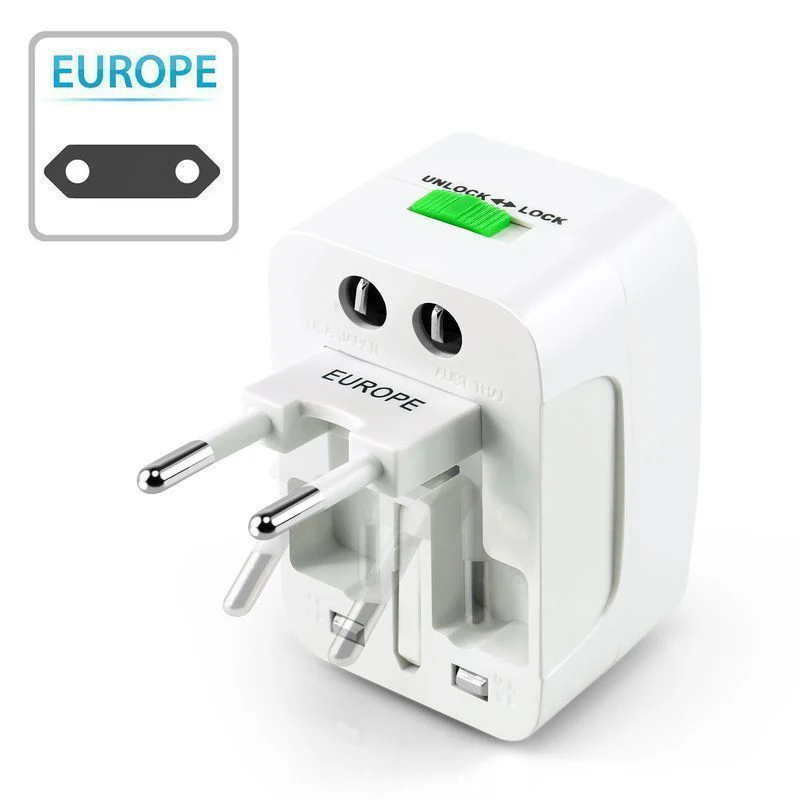 US to EU Europe Electric Plug Power Socket Travel Adapter Universal Travel Socket USB Power Charger Converter
US to EU Europe Electric Plug Power Socket Travel Adapter Universal Travel Socket USB Power Charger Converter