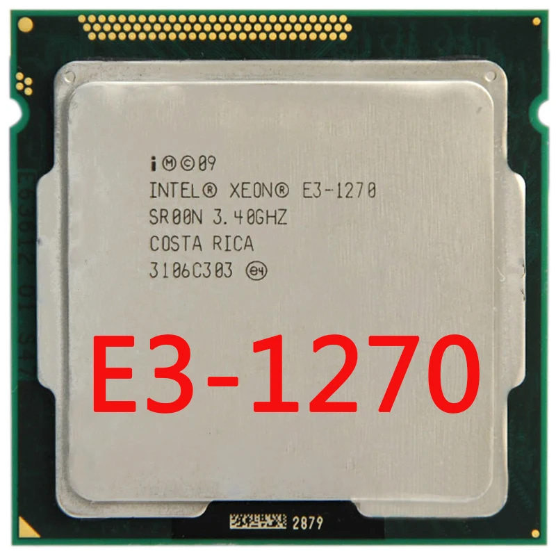 Четырехъядерный процессор Intel Xeon E3-1270 E3 1270 3 4 ГГц 8 Мб LGA 1155 | Компьютеры и офис