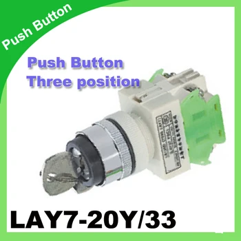 LAY7-20Y/33(Y090-20Y/33) PUSH BUTTON 1N/O+1N/O Three-position switch spring return Key Switch Rotary Switch
LAY7-20Y/33(Y090-20Y/33) PUSH BUTTON 1N/O+1N/O Three-position switch spring return Key Switch Rotary Switch