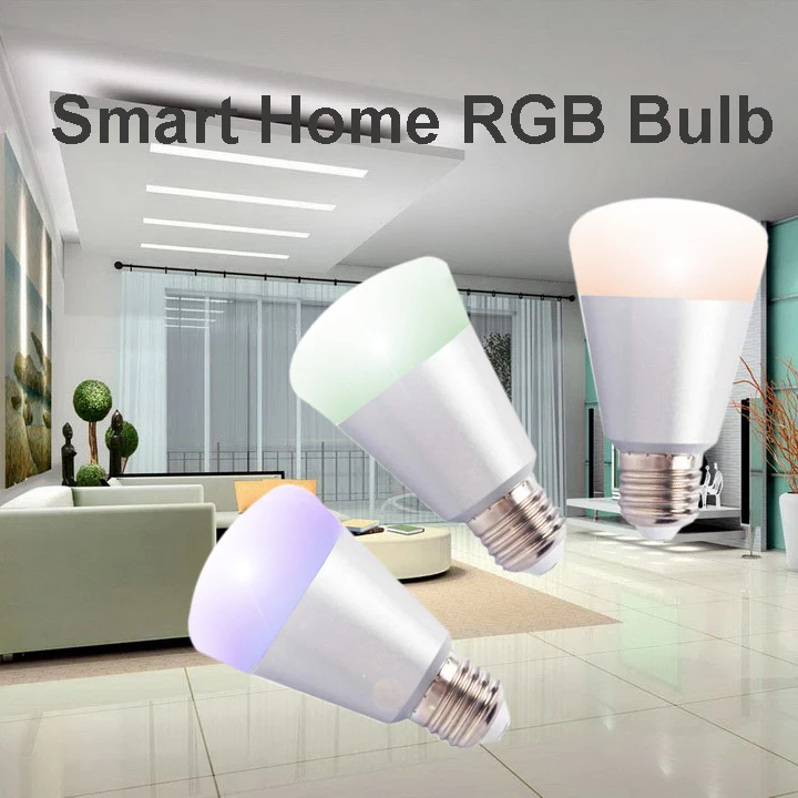Умная светодиодная RGB лампа Heiman ZigBee используемая в системе умного дома|Комплекты