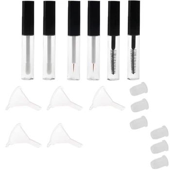 Set of 6pcs 4ml Reusable Empty Mascara Tube Eyeliner Lip Gloss Eyelash Growth Oil Vials With Funnels for Travel
Set of 6pcs 4ml Reusable Empty Mascara Tube Eyeliner Lip Gloss Eyelash Growth Oil Vials With Funnels for Travel