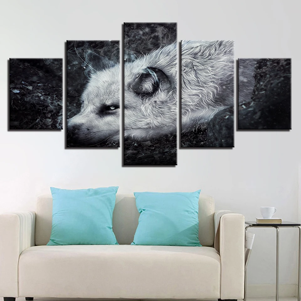 Modern Living Room Wall Decor Art Painting 5 Pieces HD Printed Animal White Wolf Poster Modular Canvas Picture Framework Artwork
Modern Living Room Wall Decor Art Painting 5 Pieces HD Printed Animal White Wolf Poster Modular Canvas Picture Framework Artwork