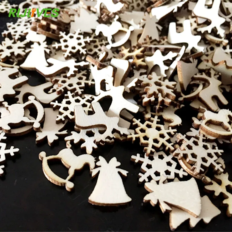 100pcs/Pack Natural wooden DIY Christmas tree Hanging Ornaments Pendant Gifts Tree Snow Flakes Table Bottle DIY Decoration
100pcs/Pack Natural wooden DIY Christmas tree Hanging Ornaments Pendant Gifts Tree Snow Flakes Table Bottle DIY Decoration