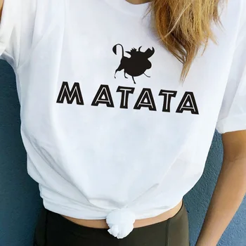 ZOGANKI Women Hakuna Matata T-Shirt Cartoon Print Tee Shirt Female Tee Tops Hipster Short Sleeve Women T Shirt Cute Tees
ZOGANKI Women Hakuna Matata T-Shirt Cartoon Print Tee Shirt Female Tee Tops Hipster Short Sleeve Women T Shirt Cute Tees