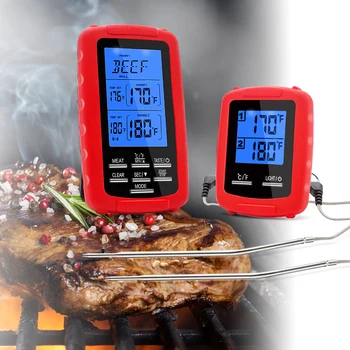 LCD Digital Thermometer Kitchen Food Timer Remote Dual Probe Oven Wireless Electronic Thermostat Controller BBQ Meat Cooking
LCD Digital Thermometer Kitchen Food Timer Remote Dual Probe Oven Wireless Electronic Thermostat Controller BBQ Meat Cooking