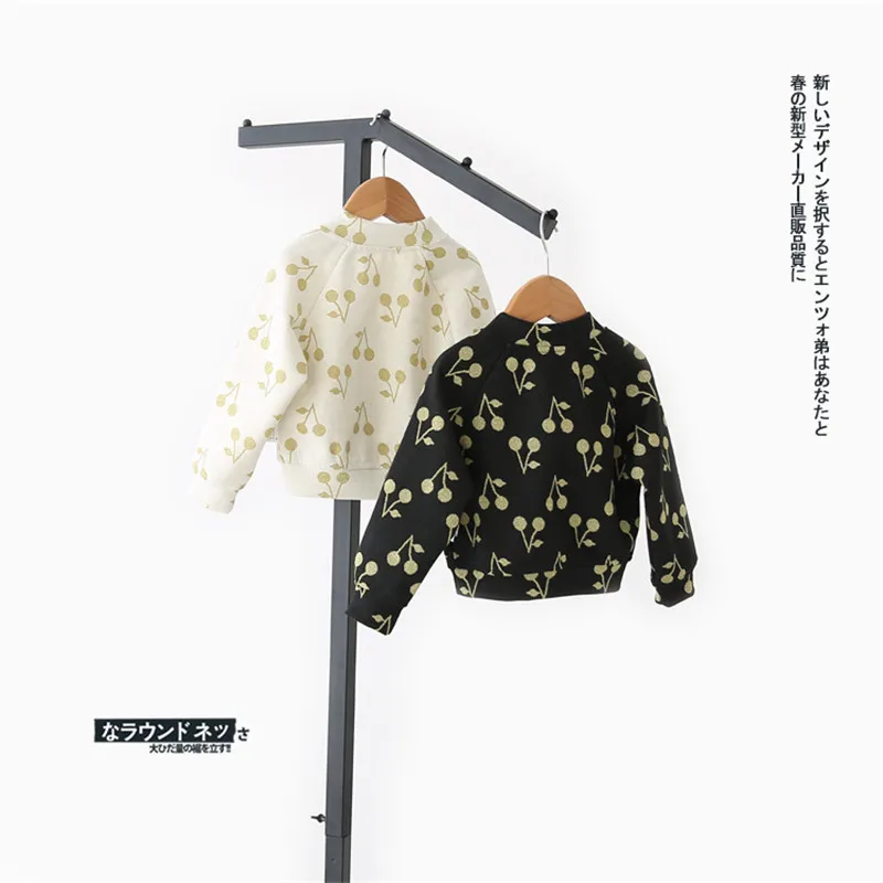 Baby Spring Girl Coat Casacos Menina Golden Colour Cherry Printed Girls Outerwear Spring Jacket Girls Kids Children Clothing
Baby Spring Girl Coat Casacos Menina Golden Colour Cherry Printed Girls Outerwear Spring Jacket Girls Kids Children Clothing