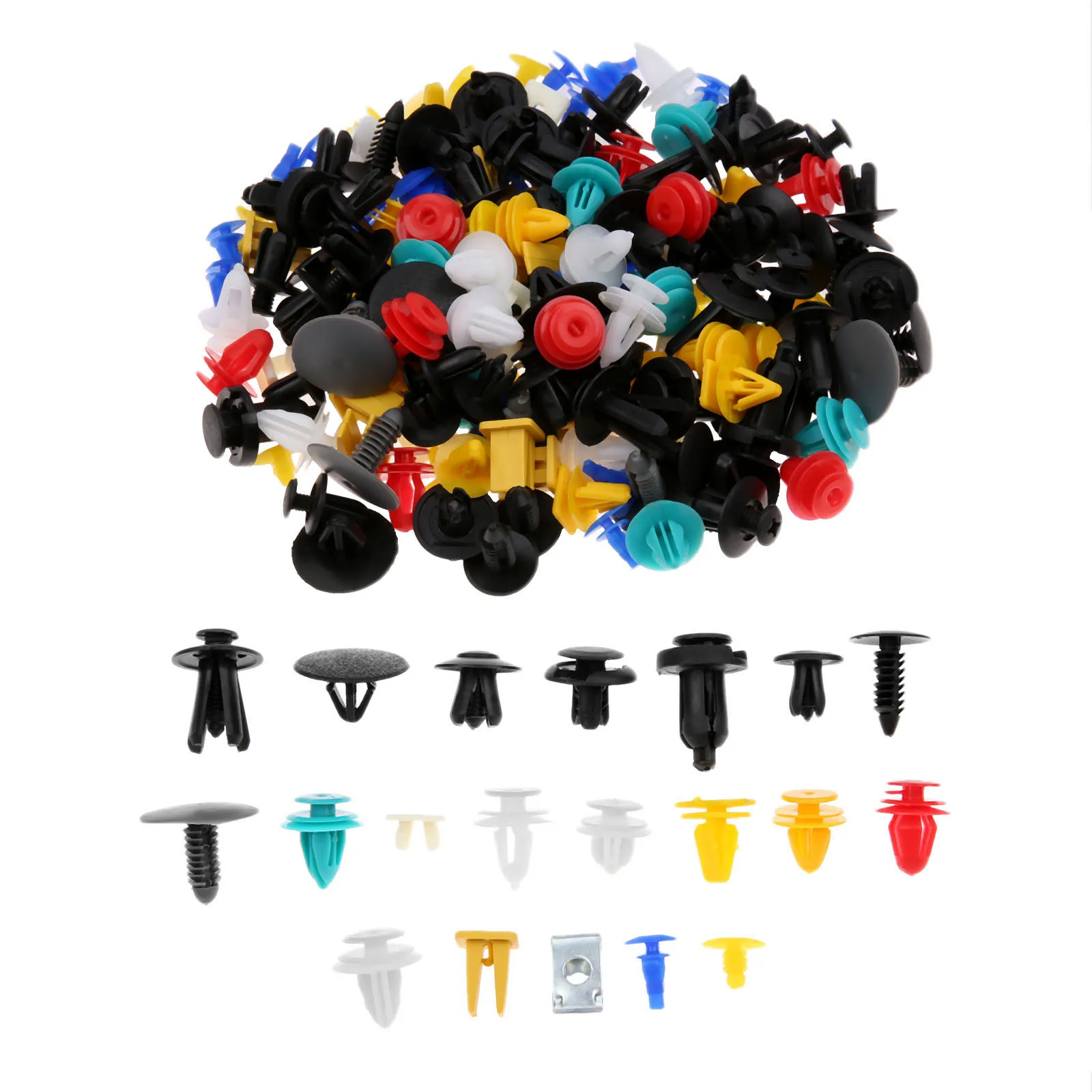 200x Universal Mixed Auto Fastener Clip 20kind Car Bumper Retainer Fastener Rivet Door Trim Panel Clip Fender Liner For Most Car
200x Universal Mixed Auto Fastener Clip 20kind Car Bumper Retainer Fastener Rivet Door Trim Panel Clip Fender Liner For Most Car