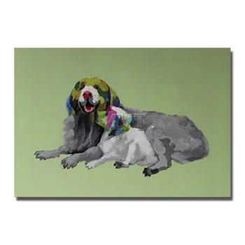 Free Shipping No Framed and With framed Dog Oil Painting on Canvas Cheap Modern Hand made Oil Painting on Canvas Wall Decor
Free Shipping No Framed and With framed Dog Oil Painting on Canvas Cheap Modern Hand made Oil Painting on Canvas Wall Decor