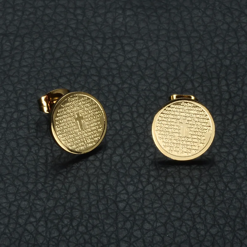 2019 1pair Female Cross Scripture Stud Earring For Ladies Stainless Steel Earrings Wedding For Women Jewelry Gift Drop Shipping
2019 1pair Female Cross Scripture Stud Earring For Ladies Stainless Steel Earrings Wedding For Women Jewelry Gift Drop Shipping