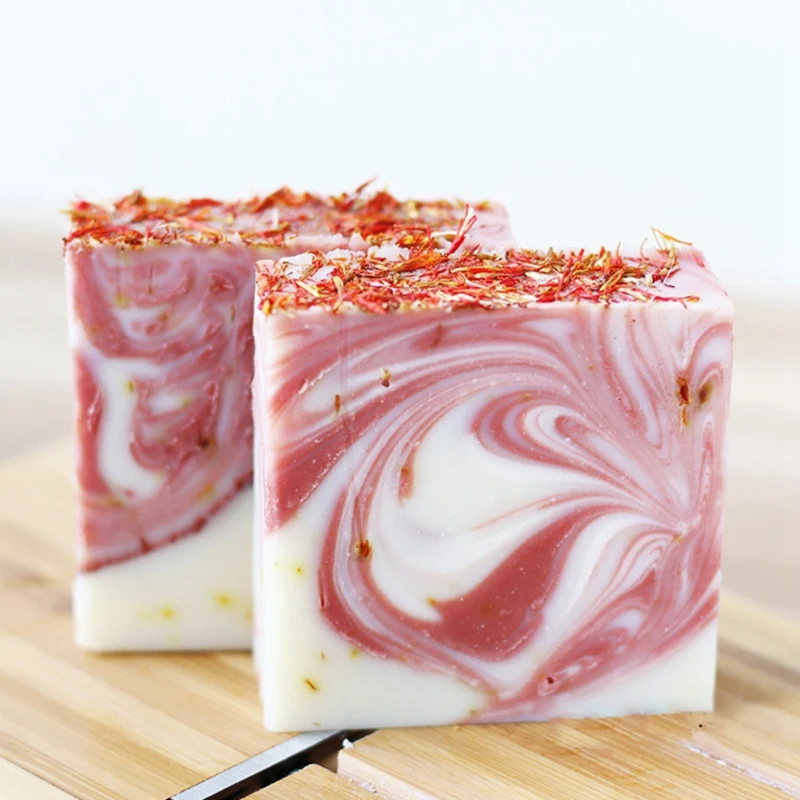 Safflower Coconut Milk Sunset Rendering Cold Soap Face Washing Body Moisturizing Soap Brightening Skin Care Soap Whitening showe
Safflower Coconut Milk Sunset Rendering Cold Soap Face Washing Body Moisturizing Soap Brightening Skin Care Soap Whitening showe