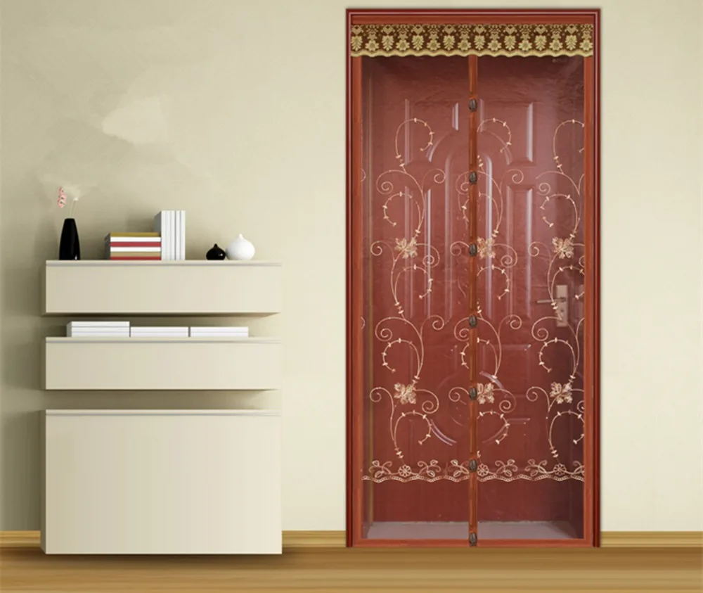 FUYA Magnetic Door Screen Mesh Sheer Door Curtain Anti-Mosquito Net Insect Magic Mosquito Curtain Spring Item Embroidery Flower
FUYA Magnetic Door Screen Mesh Sheer Door Curtain Anti-Mosquito Net Insect Magic Mosquito Curtain Spring Item Embroidery Flower