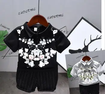 2020 summer new boy suit children's fashion lapel print short sleeve + shorts with belt two-piece children's suit 2-6 years
2020 summer new boy suit children's fashion lapel print short sleeve + shorts with belt two-piece children's suit 2-6 years