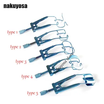 5pcs/set Microscopic Medical Ophthalmic Instruments Titanium eyelid stretcher Medical surgery eyelid eyelid open stretcher seal
5pcs/set Microscopic Medical Ophthalmic Instruments Titanium eyelid stretcher Medical surgery eyelid eyelid open stretcher seal