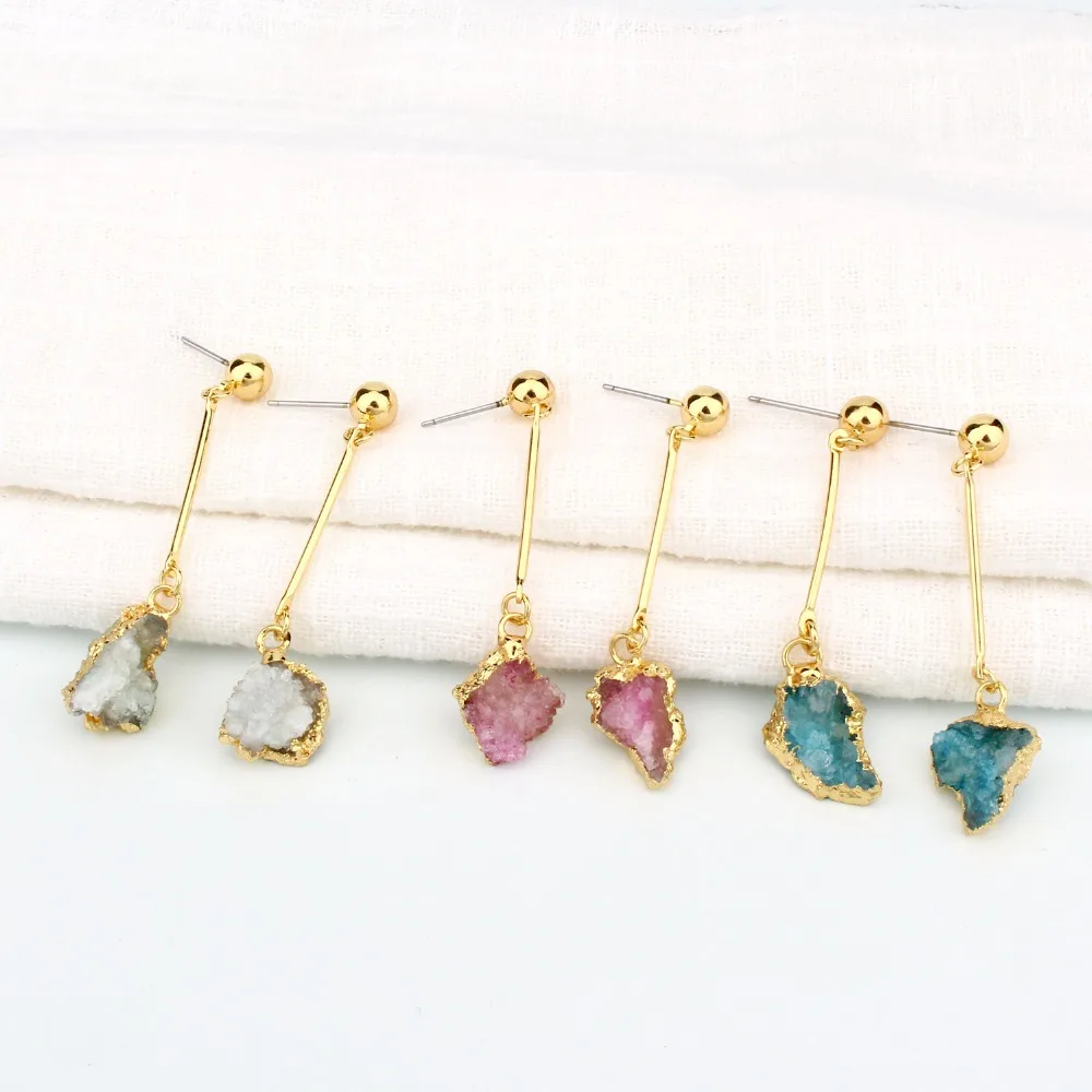 BELLAHYDIARY Irregular Natural Stone Long Drop Earrings For Women Jewelry Gold Color Earings Pendientes Mujer Moda 2019 Brincos
BELLAHYDIARY Irregular Natural Stone Long Drop Earrings For Women Jewelry Gold Color Earings Pendientes Mujer Moda 2019 Brincos