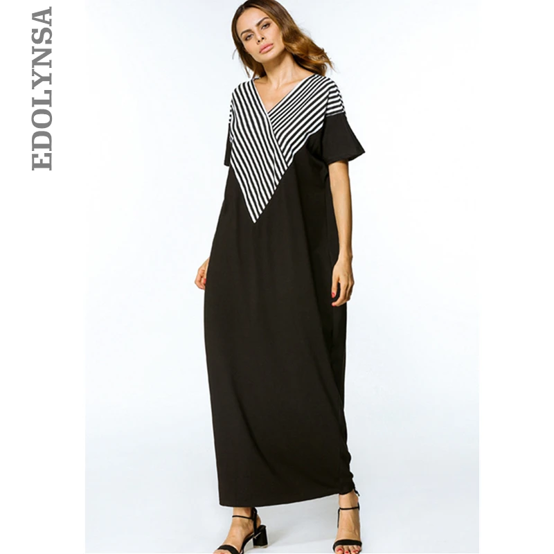 Brand Black Kaftan Dress Fashion V-Neck Maxi Dress Soft Cotton Fabric Robe Casual Summer Dress Elegant Womens Clothing #D150
Brand Black Kaftan Dress Fashion V-Neck Maxi Dress Soft Cotton Fabric Robe Casual Summer Dress Elegant Womens Clothing #D150