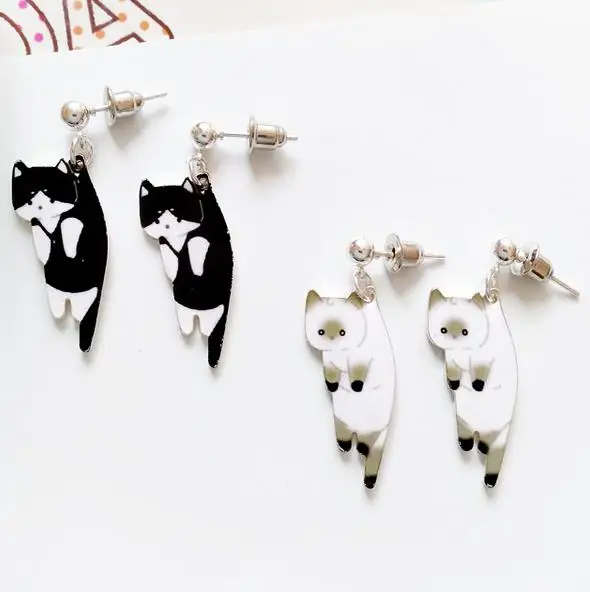 Free Shipping Cartoon Anime Cat Earrings For Women Fashion Printed Cute Kitten Earring jewelry
Free Shipping Cartoon Anime Cat Earrings For Women Fashion Printed Cute Kitten Earring jewelry